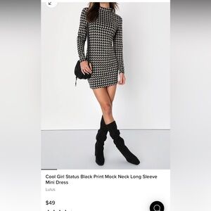 Lulus mock neck dress